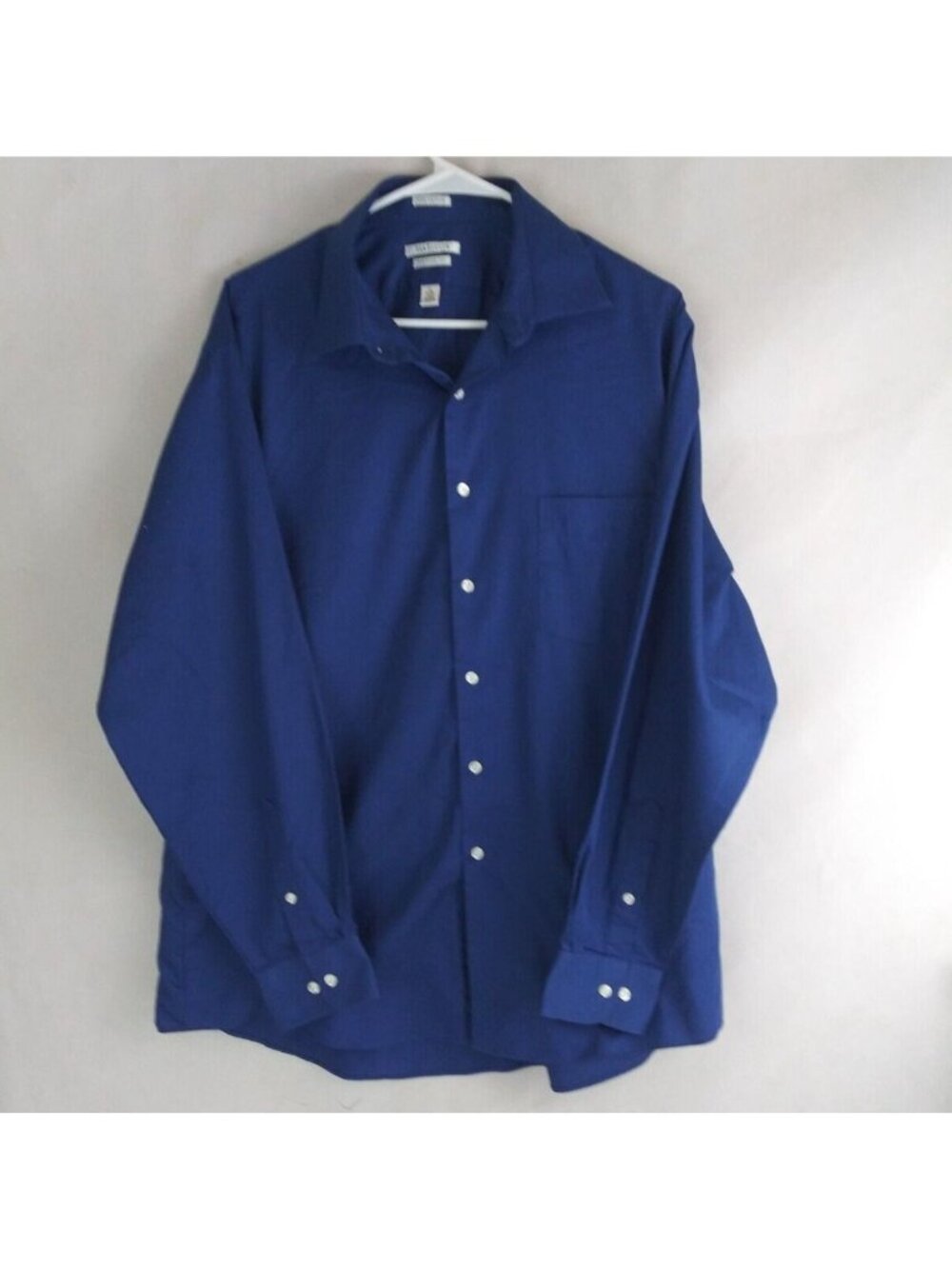Van Heusen Lux Sateen Regular Fit Men's Dark Blue Shirt Size 34/35 Neck 17